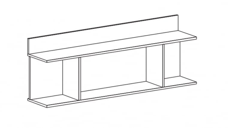 Полка Элана закрытая (ПЗ) Дуб сонома_1