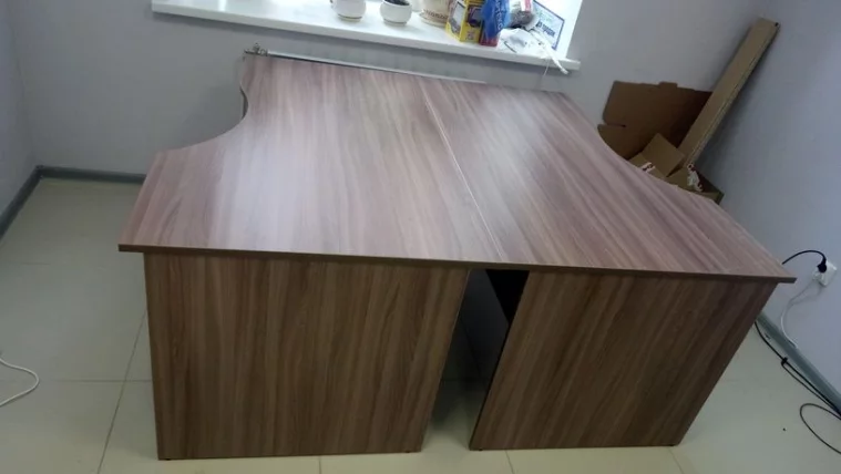 Стол письменный левый СА-2 Л Ясень Шимо_2