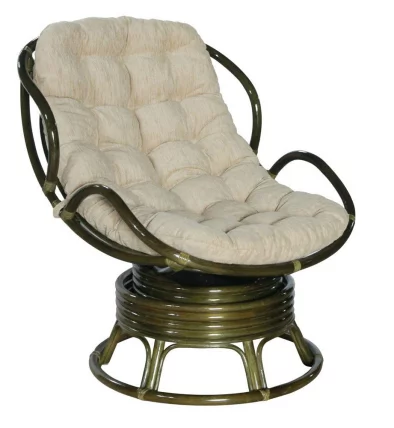 Кресло Папасан Челси вращающийся 23/03B олива_0