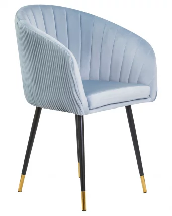 Стул обеденный DOBRIN MARY Серо-голубой велюр 1922-6_1