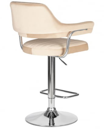 Стул барный ДОБРИН CХАРЛЙ (бежевый велюр (МДЖ9-10)) 2 шт / DOBRIN CHARLY (MJ9-10))_4