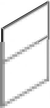 Перегородка 1300 мм RAND RP130SS120 Бук Тиара_0