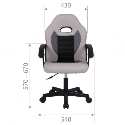 Детское кресло CHAIRMAN KIDS 111 Черный-красный_6