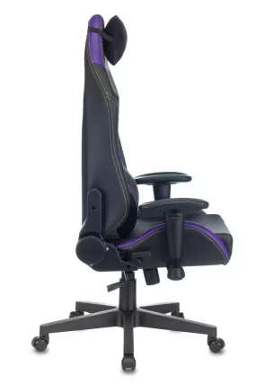 Геймерское кресло Zombie HERO JOKER PRO Черный-фиолетовый_2