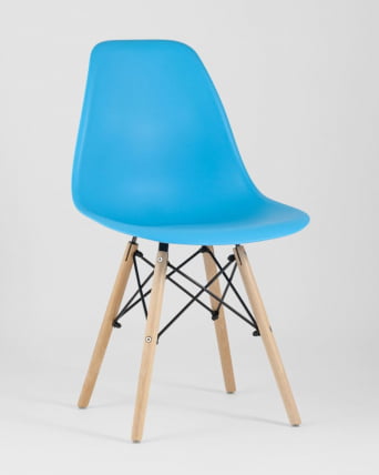Стул Eames Style DSW бирюзовый 4 шт. комплект (разборный каркас)_1