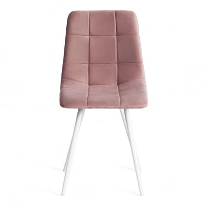 Стул CHILLY (mod. 7095-1) ткань/металл, 45x53х88 см, высота до сиденья 50 см, лавандовый barkhat 17/белый_5