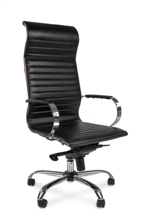 Кресло для руководителя Chairman 710 Черное экопремиум_0