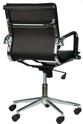 Кресло для персонала Nerey LB T Экокожа Черный_4