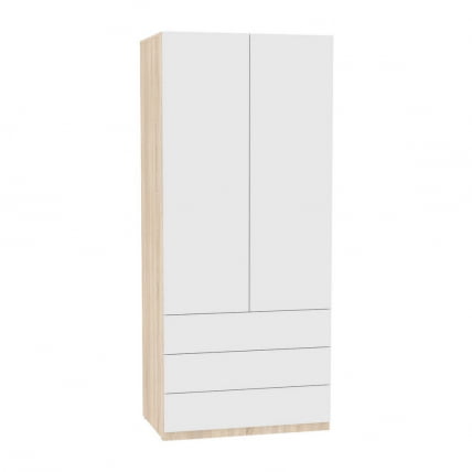 Шкаф распашный R-198х90х60-4-PO(ДСС-Белый)_0