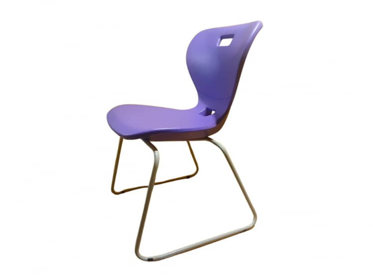 Стул универсального назначения АУРА Л (рост 6) Фиолетовый/Каркас серый / AURA L_2