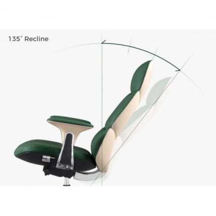 Эргономичное компьютерное кресло руководителя Eureka OC21 Paulo (Nappa кожа), зеленое_6