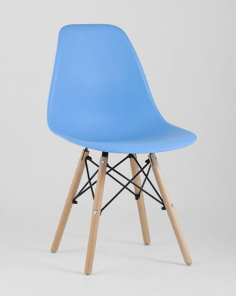 Стул Eames Style DSW голубой 4 шт. комплект (разборный каркас)_1