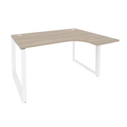 Стол эргономичный правый на О-образном м/к ONIX O.MO-SA-3R Дуб Аттик/Белый_0