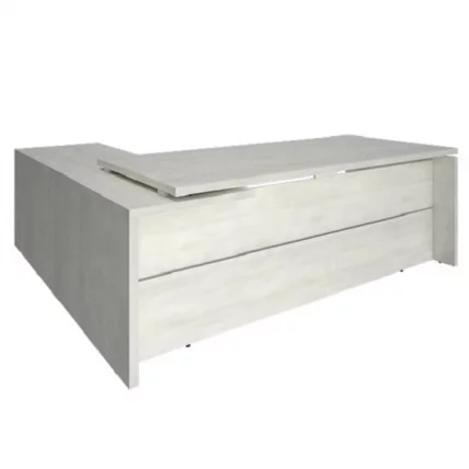 Стол руководителя YALTA LT-C 22 R Снежная Платина_0