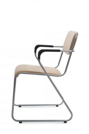 Кресло Nix Plus RCH OMKL-04 Бежевый/Металл окрашенный Хром_5