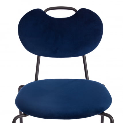 Стул DANTON (mod. 0139223) металл/ткань, 47х56,5х79 см, темно-синий S108 (117 DARK BLUE)/черный_5