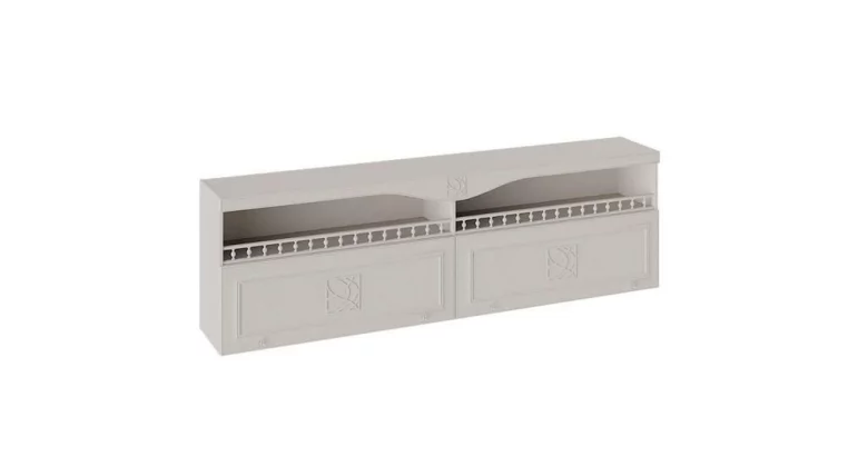 Шкаф навесной с карнизом и балюстрадой Сабрина СМ-307.12.002 Кашемир_0