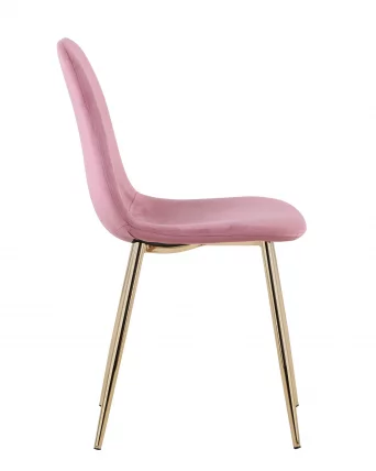 Стул Валенсия велюр золотые ножки Пыльно-розовый_2