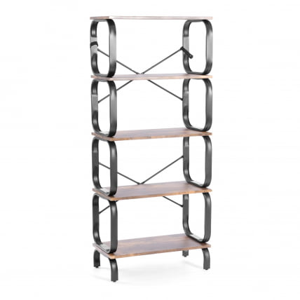 Стеллаж WS-04 60x30x140 см, burnt_0