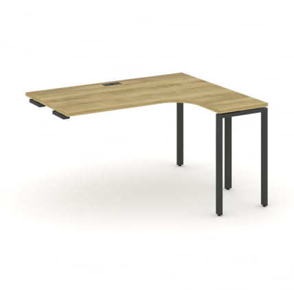 Стол-приставка к опорной тумбе/шкафу (правый) CONCEPT CN.OSAPR-006(R) Дуб Винченцо Черный_0