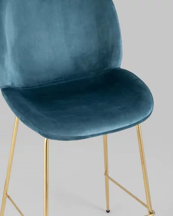 Стул полубарный Beetle со спинкой gold Маренго_7