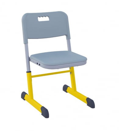Стул ученический НОМАД регулируемый по высоте (рост 3-7) Желтый/Серый / NOMAD_0