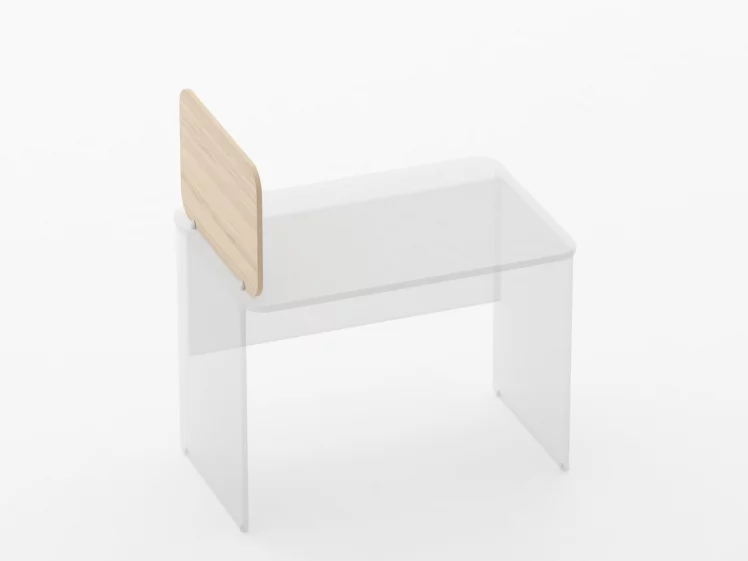 Экран разделительный прямой Glassy 5.14.06 Венге_1