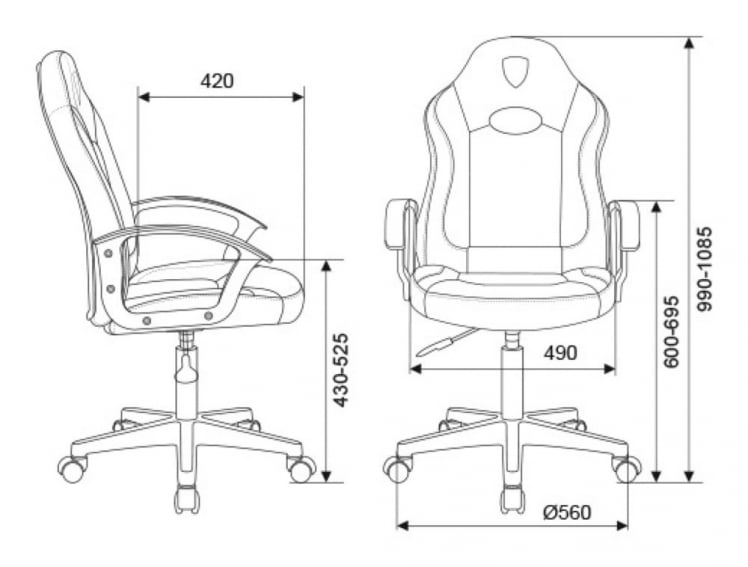 Кресло игровое Zombie 11LT Черный_4