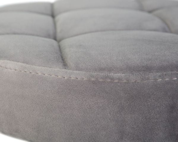 Табурет барный ДОБРИН БРУНО БЛАCК (серый велюр (МДЖ9-75)) 2 шт / DOBRIN BRUNO BLACK (MJ9-75))_3