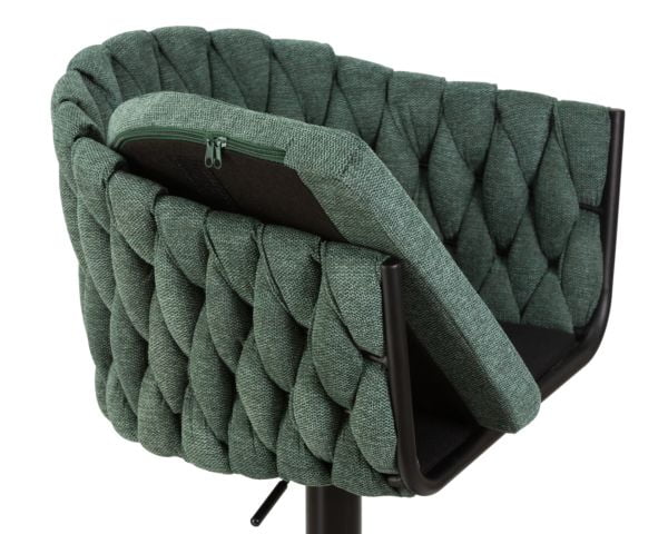 Стул барный ДОБРИН ЛЕОН (зеленая ткань (ЛАР 275-23)) 2 шт / DOBRIN LEON (LAR_6