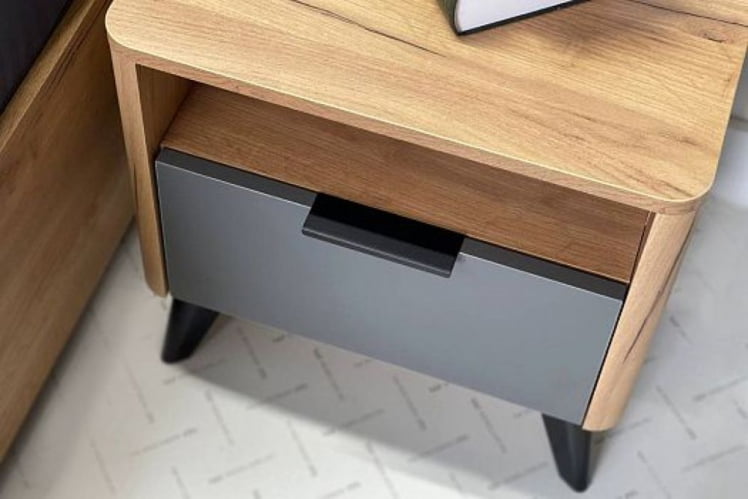 Тумба прикроватная Адам MSA-01 дуб крафт золотой/графит_7