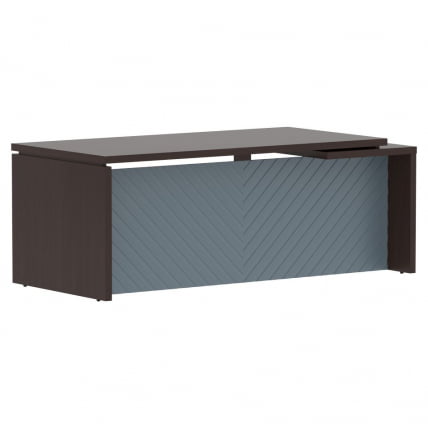 Стол руководителя левый Torr LUX TLCT 209 L Венге Магия Серо-голубой_0