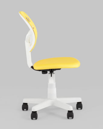 Кресло компьютерное детское ЛОЛО Pet Lover желтый пластик белый_7