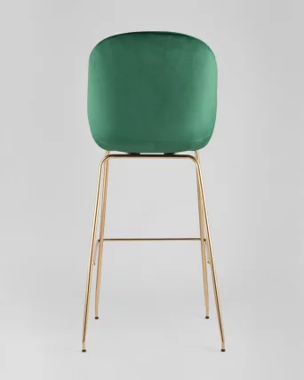 Стул барный Beetle Lite PU со спинкой Изумрудный_4