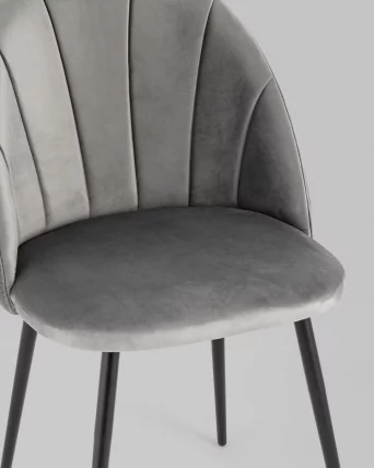 Стул Логан велюр Серый_7