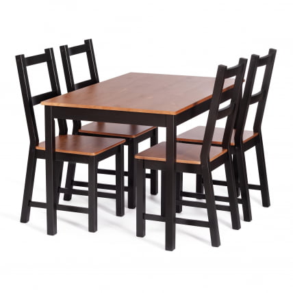 Стул Соната / Соната чаир массив сосны, 41х50х95 см, антик/черный / Sonata chair_3