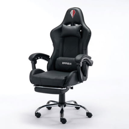 Кресло компьютерное BRABIX Dexter GM-135 подножка Черное_5