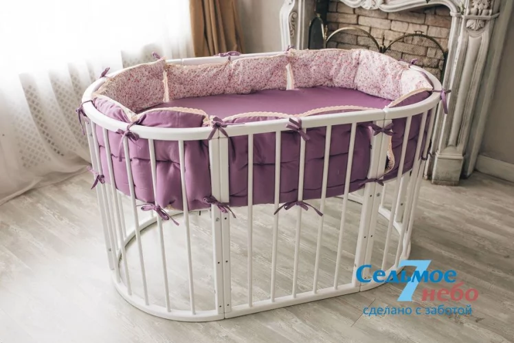 Кровать-трансформер 6-в-1 Merry Happy 01 Комплект Белая_21