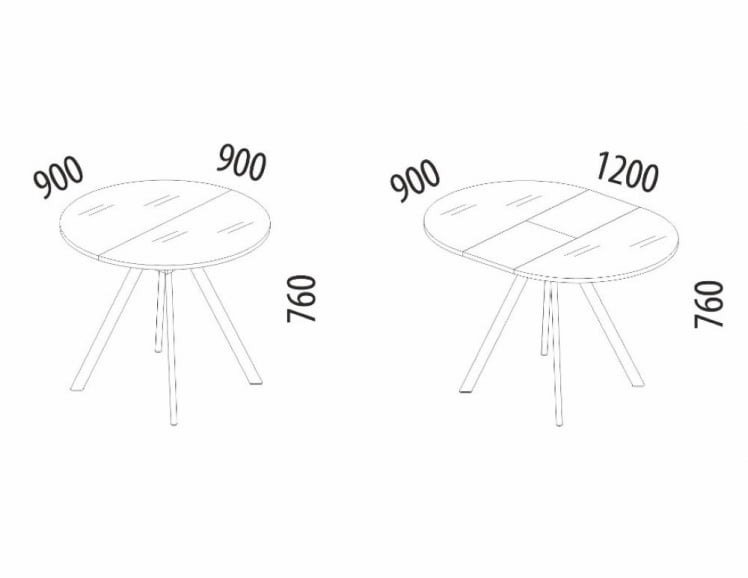 Обеденный стол Орфей 51 (01) Мрамор белый-Серый_3