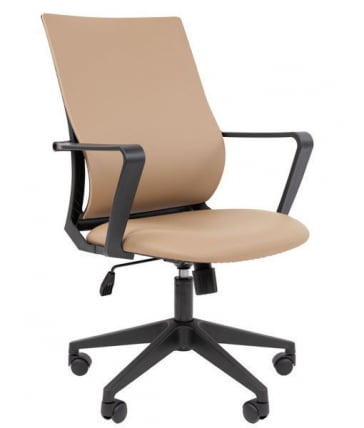 Кресло руководителя Chairman 545 БП экокожа Бежевый_0
