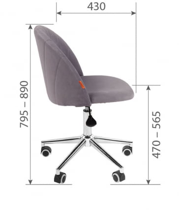 Компьютерное кресло CHAIRMAN HOME 117 Серый_3