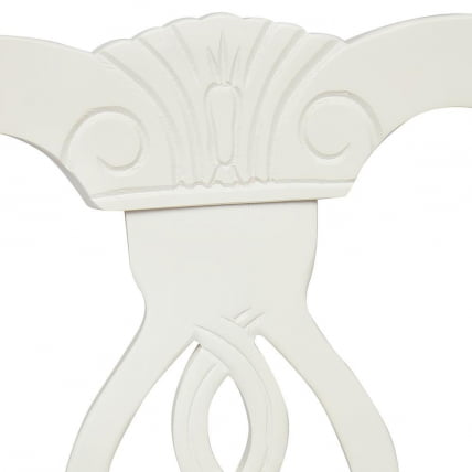 Стул Афродита/ Aphrodite дерево гевея, 46х54х99см, Ivory white, ткань кремовая с рисунком (3321)_7
