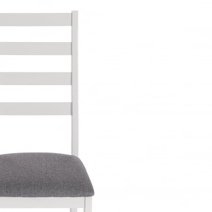 Стул ROSARIO Многослойная фанера, 39 х 39 х 99 см, white, ткань темно-серая (150)_5