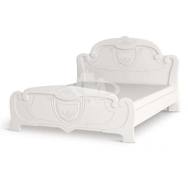 Кровать 1,4 м Мария 04 Белый глянец_0