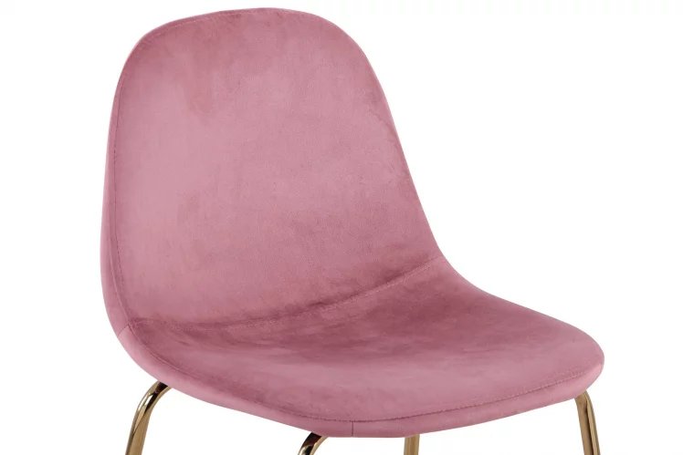 Стул барный Валенсия Пыльно-розовый с золотыми ножками_6