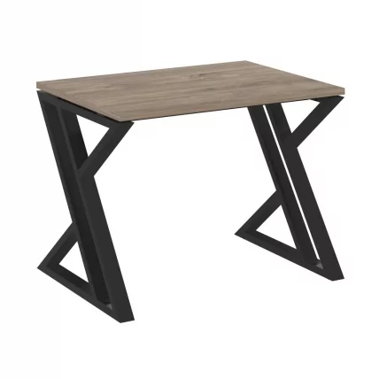 Стол рабочий LOFT VR.L-SRZ-1.7 Металл черный Тиквуд темный_0