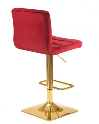 Стул барный ДОБРИН ГОЛДИЕ (бордовый велюр (МДЖ9-43)) 2 шт / DOBRIN GOLDIE (MJ9-43))_4