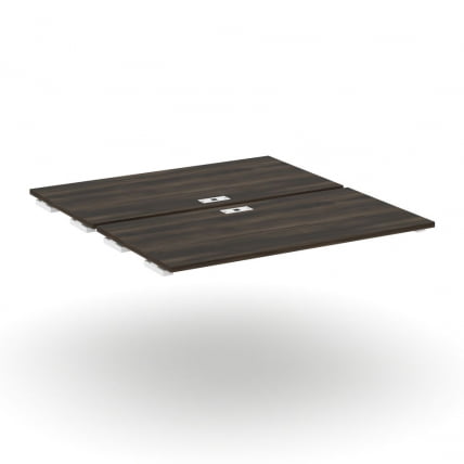 Двойной стол-приставка к двум опорным тумбам/шкафам CONCEPT CN.DSPR-007 Дуб Мали Белый_0