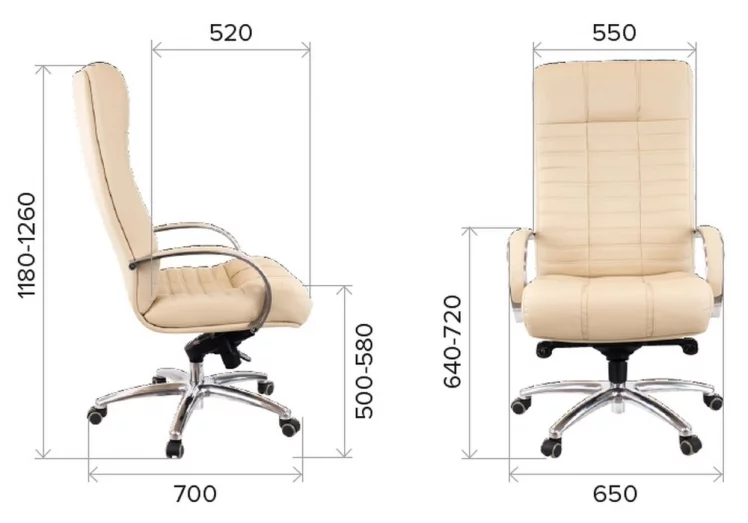 Кресло руководителя Atlant AL M кожа Черный_3