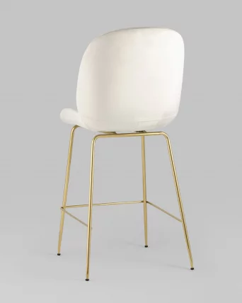 Стул полубарный Beetle со спинкой gold Бежевый_5